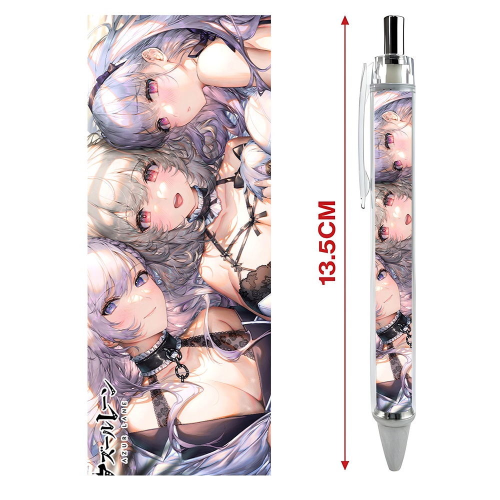 Bút viết In hình Game Azur Lane  - Hình in sắc nét - Bút Gel ngòi 0.5mm by 2D Tộc Shop
