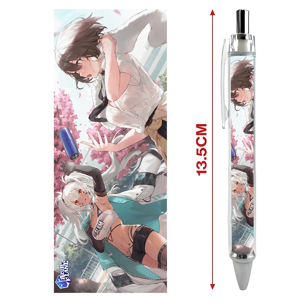 Bút viết In hình Game Azur Lane  - Hình in sắc nét - Bút Gel ngòi 0.5mm by 2D Tộc Shop