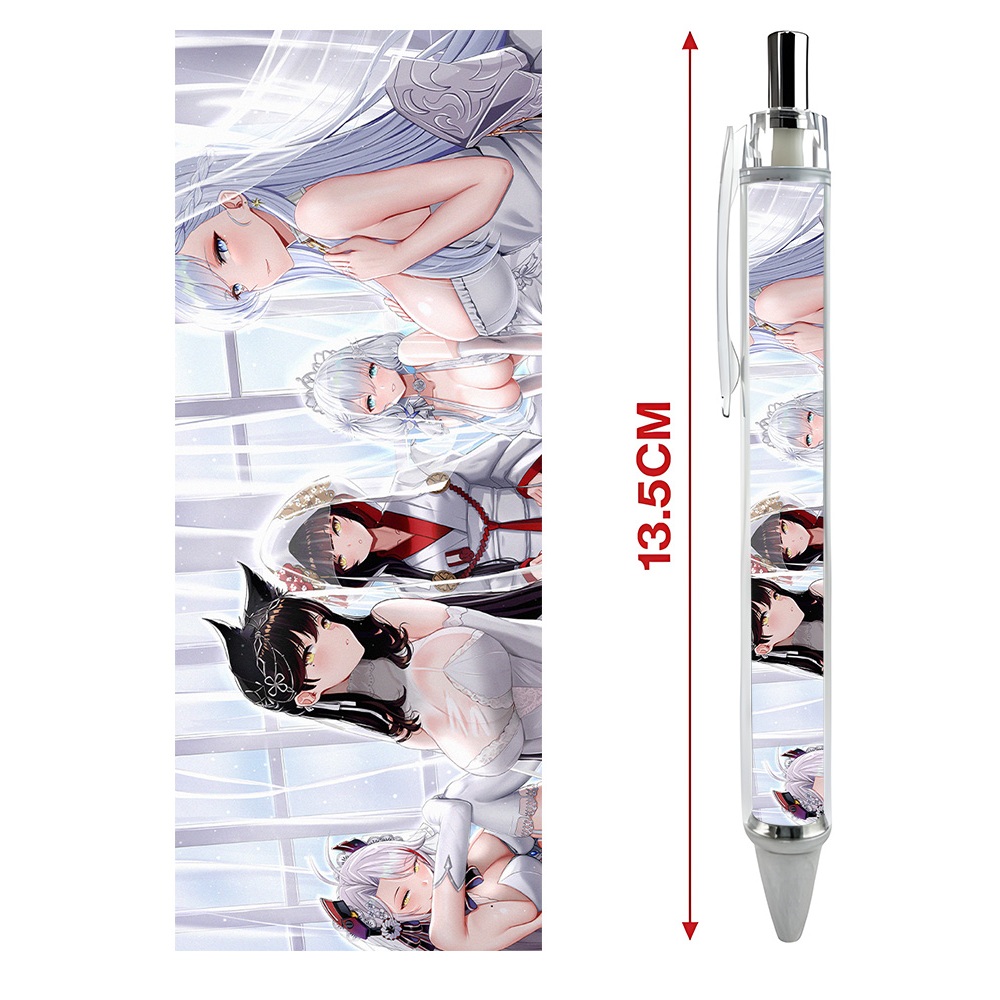 Bút viết In hình Game Azur Lane  - Hình in sắc nét - Bút Gel ngòi 0.5mm by 2D Tộc Shop