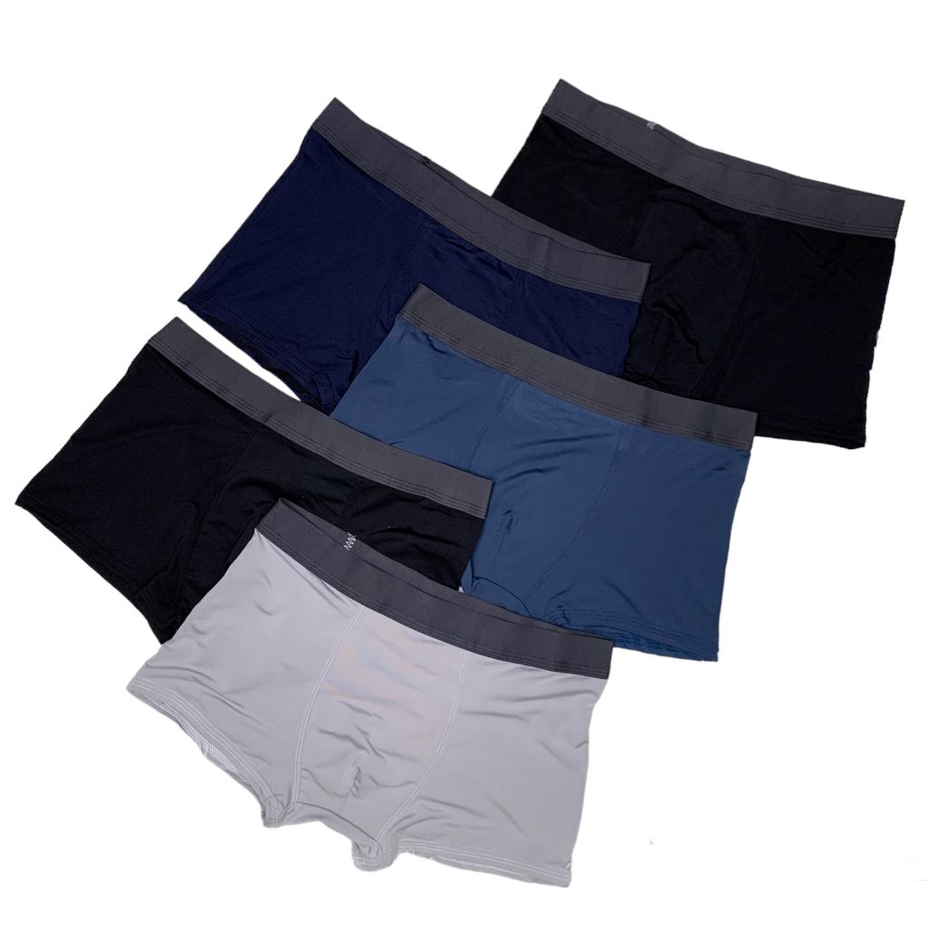 Combo 5 quần sịp nam cao cấp, quần lót nam cotton lạnh co giãn 4 chiều thấm hút mồ hôi kháng khuẩn khử mùi