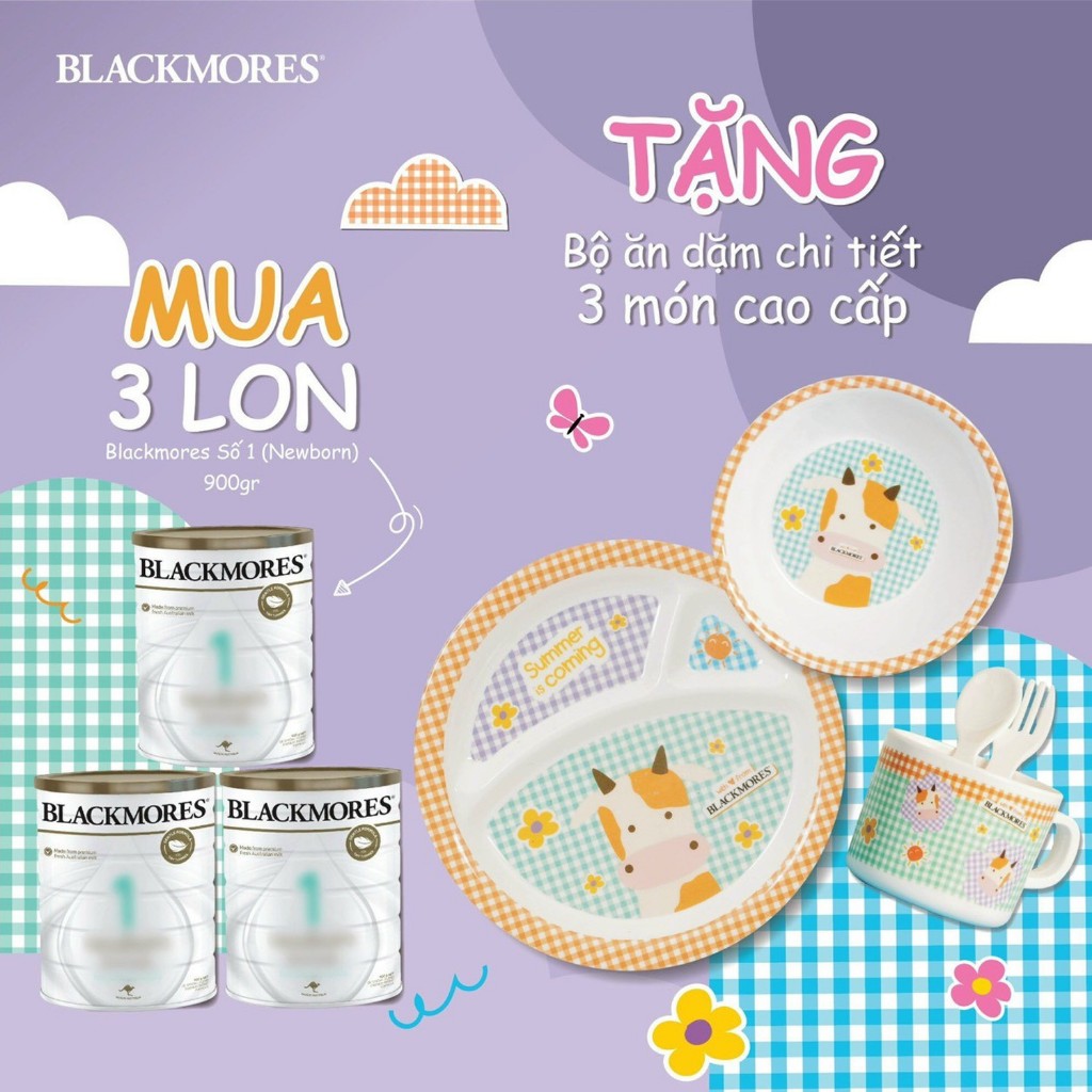 Sữa BLACKMORES  số 1 2 3 - 900gr