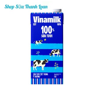 [HSD T1-2026] Sữa Tươi Tiệt Trùng VINAMILK 100% Ít Đường - Hộp 1L.