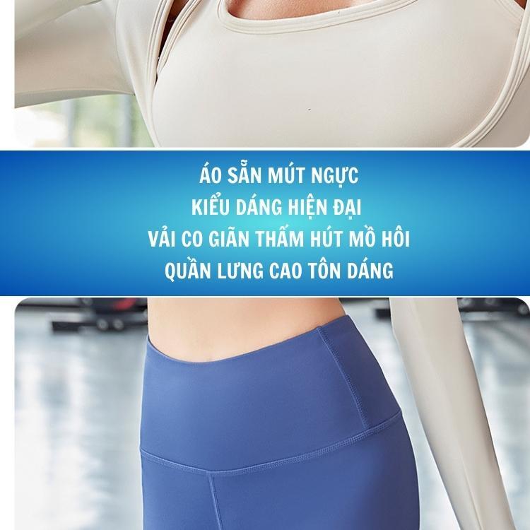 Đồ tập gym nữ yoga erobic cho nữ tay dài cho nữ Quảng Châu có mút ngực co giãn thấm hút mồ hôi MC015&MK015 T2T3