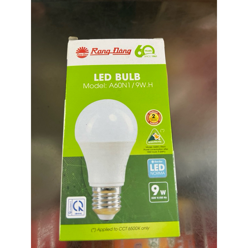 Bóng đèn led 9W Rạng Đông(sáng trắng)