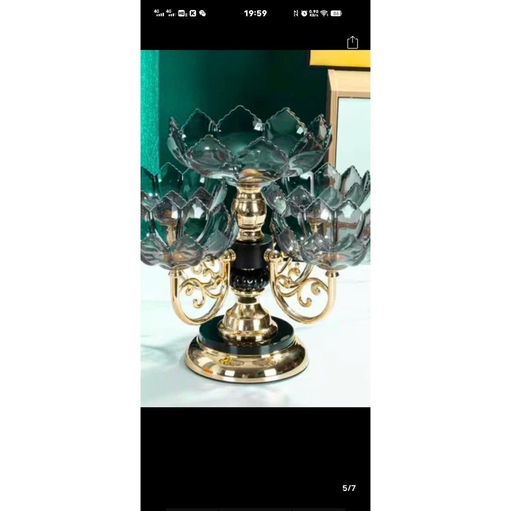 Khay Mứt Tết 5/6 Cánh Xoay 360 Phong Cách Châu Âu