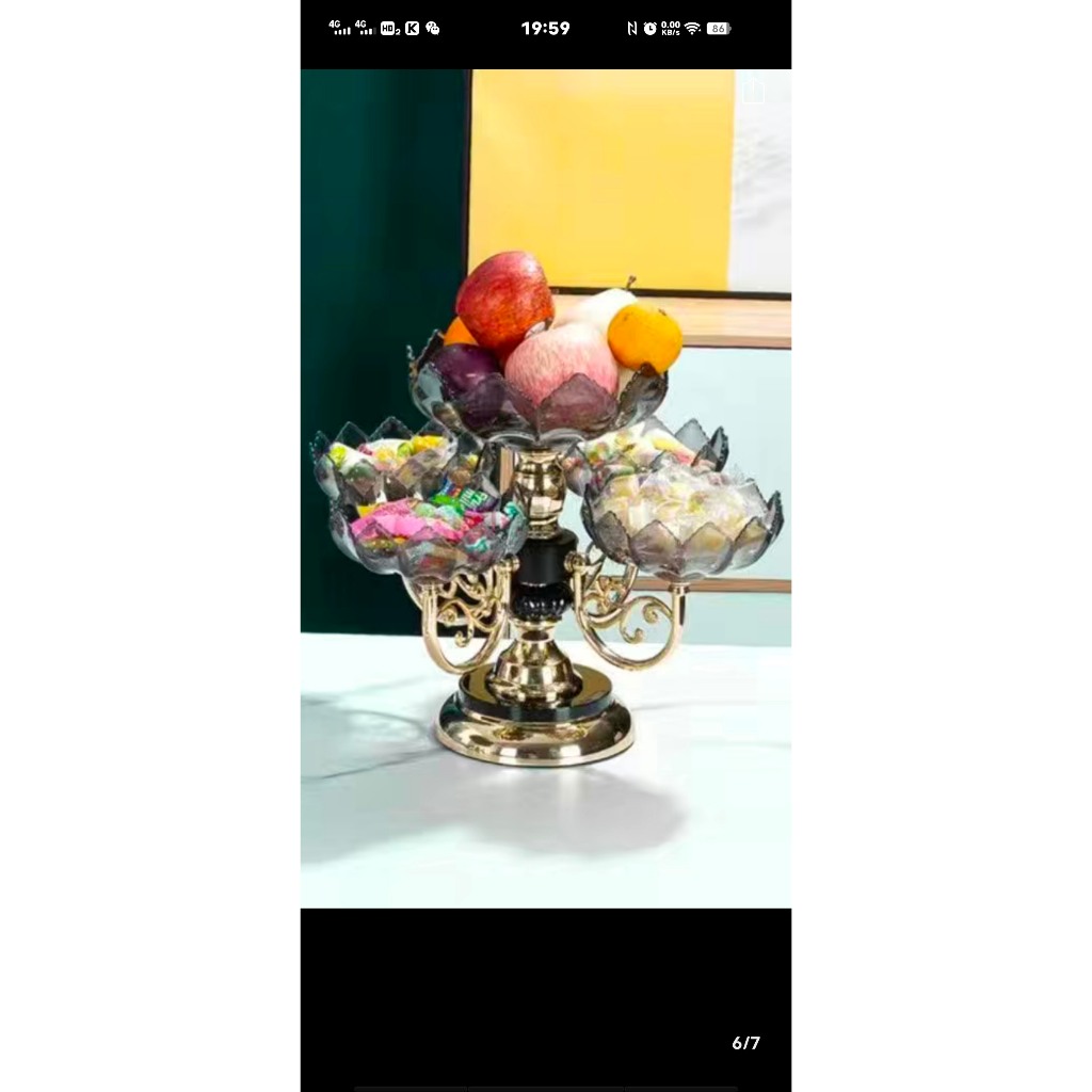 Khay Mứt Tết 5/6 Cánh Xoay 360 Phong Cách Châu Âu