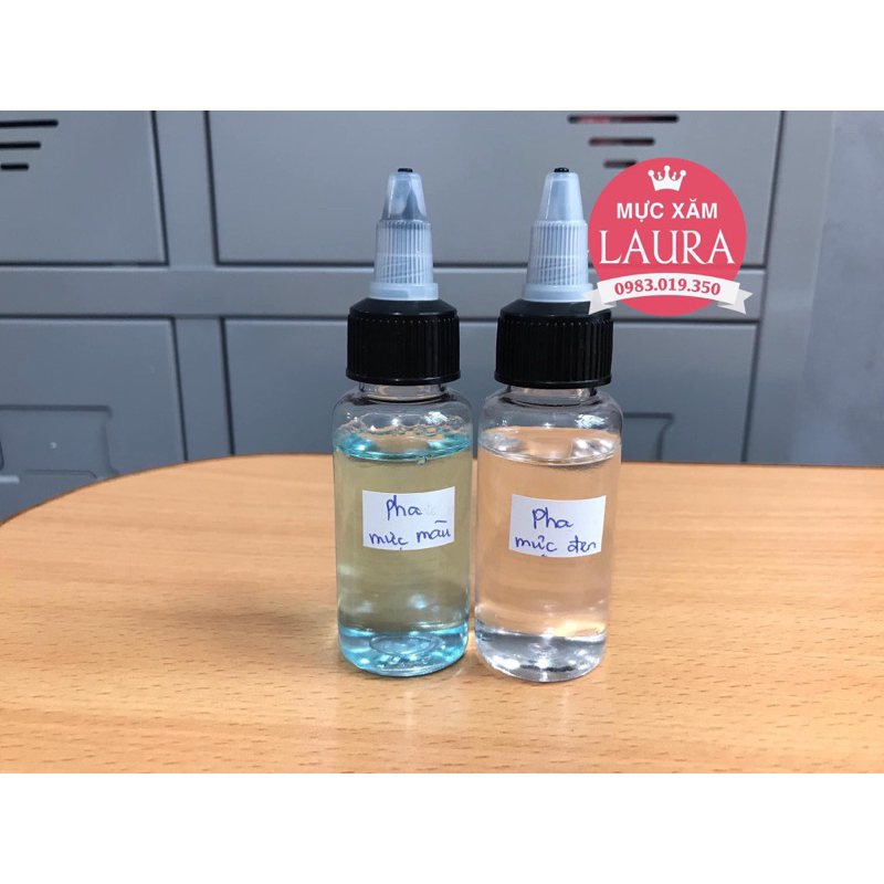 Nước pha mực xăm hình tattoo chai 120ml và 30ml