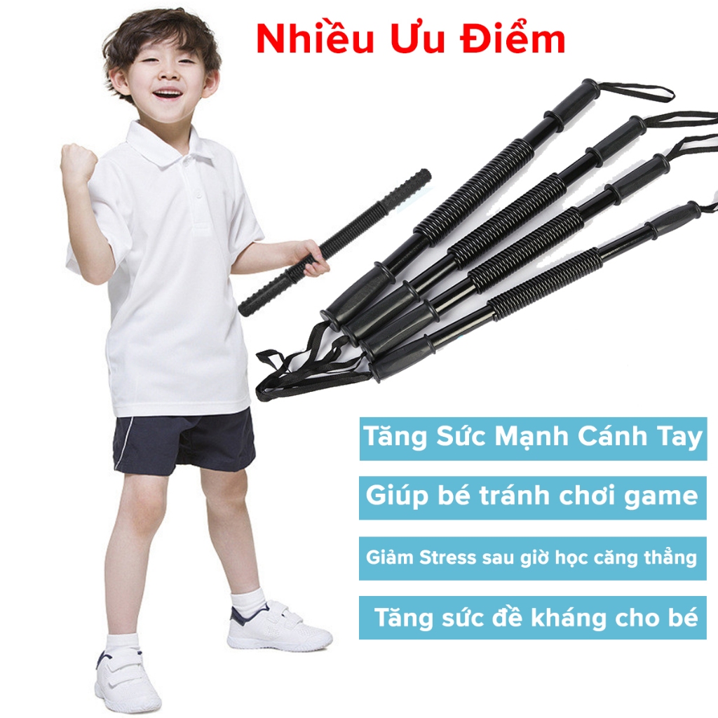 Gậy Bẻ Lò Xo Cho Trẻ Em Kháng Lực Từ 5-10kg Các Bé Từ 5-10 Tuổi Tập Thể Thao Tại Nhà Thanh Lò Xo 5kg 10kg Hãng Amalife