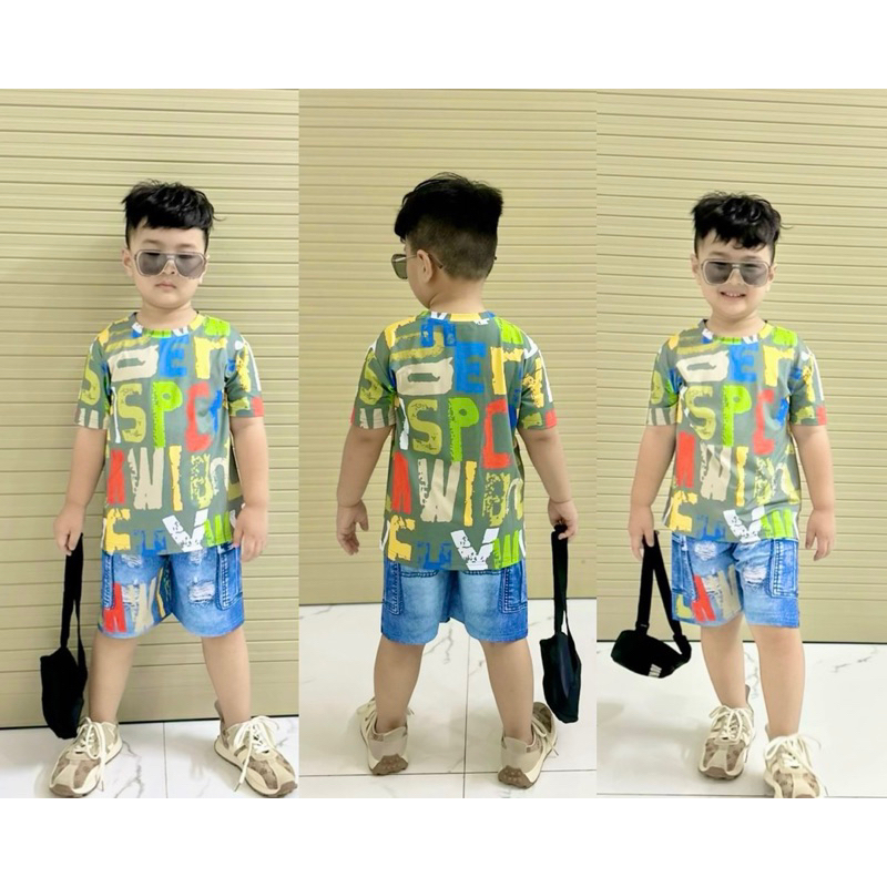 THỜI TRANG TRẺ EM - HOT - HIT ĐỒ BỘ BÉ BÉ TRAI BÉ GÁI đùi 3D HOẠT HÌNH ĐẸP thun lạnh cực iu