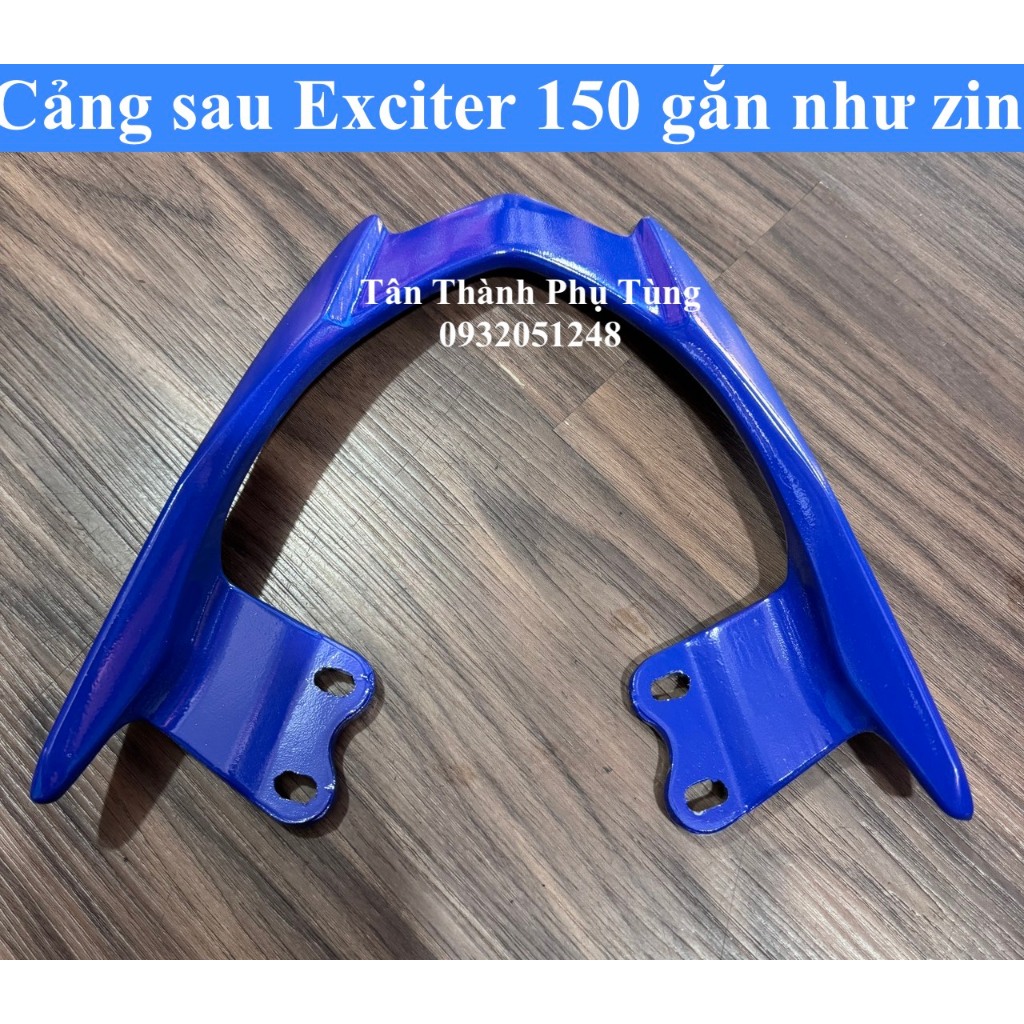 Cảng sau gắn Exciter 150 như zin: Đen, đỏ, xanh