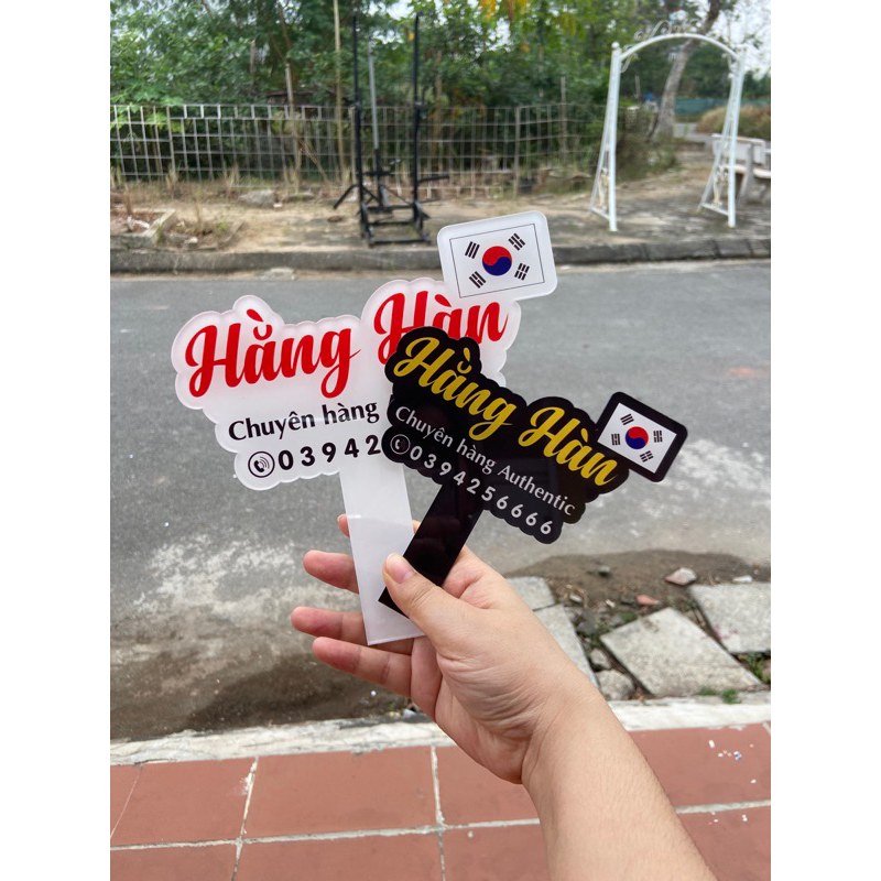 Bảng tên shop bằng mica in uv/bảng hiệu bán hàng in theo yêu cầu miễn phí thiết kế