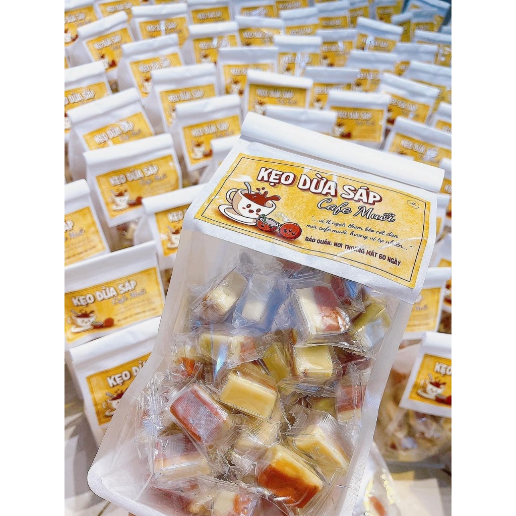 KẸO DỪA SÁP CÀ PHÊ MUỐI (500G)