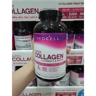 Viên Uống Neocell Super Collagen+Vitamin C & Biotin Hộp 360viên