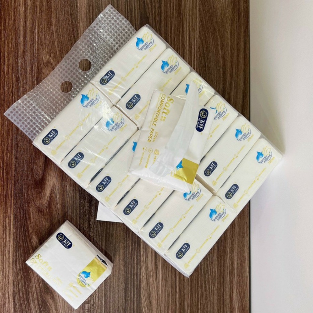 Giấy ăn rút gấu trúc 300 tờ thùng 12 gói cao cấp