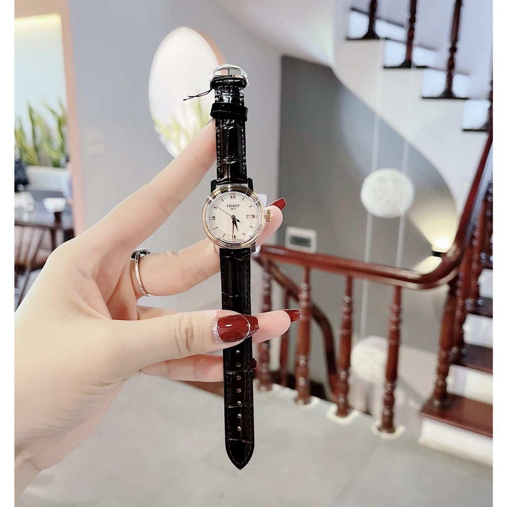 Đồng hồ nữ dây da Tissot Bridgeport T097.010.26.118.00