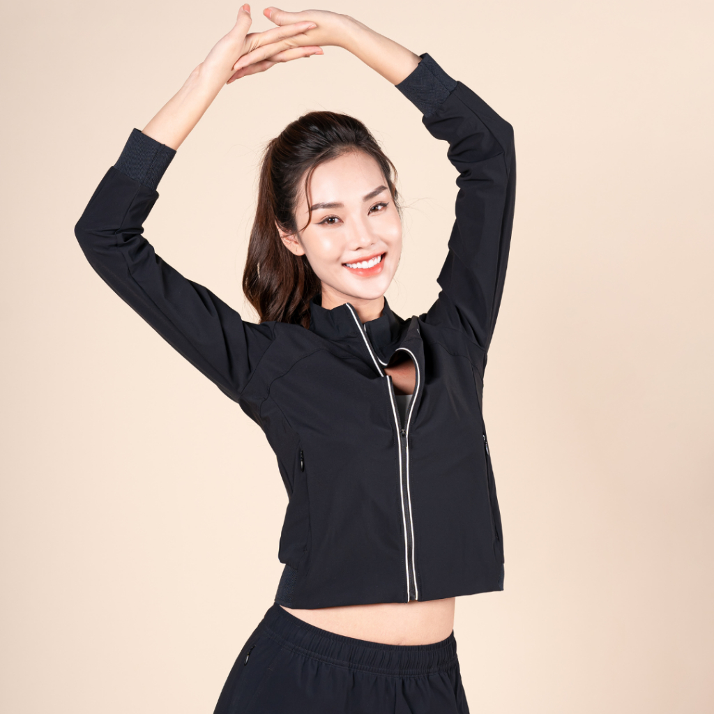 Áo Jacket Nữ 1 Lớp Mềm Mịn Co Giãn Livan Sport Cao Cấp