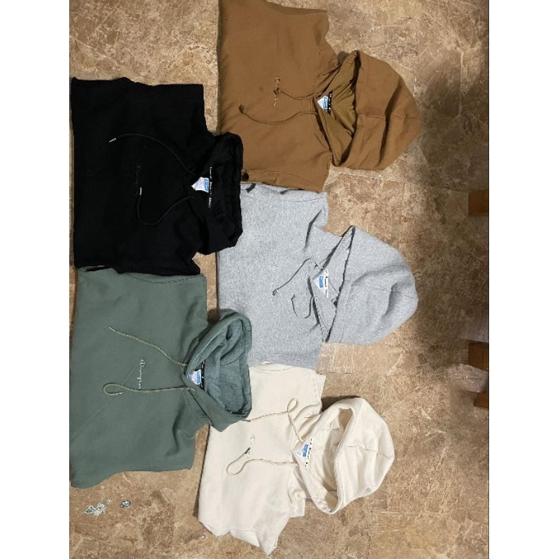 Bộ nỉ bông hoodie champion unisex