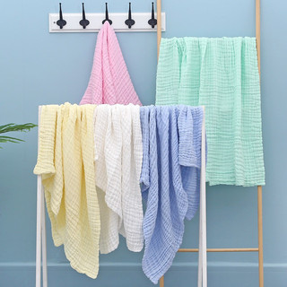 Chăn đắp điều hòa xô màu trơn 6 lớp xuất Nhật chăn đắp hè cho bé kt 105x105