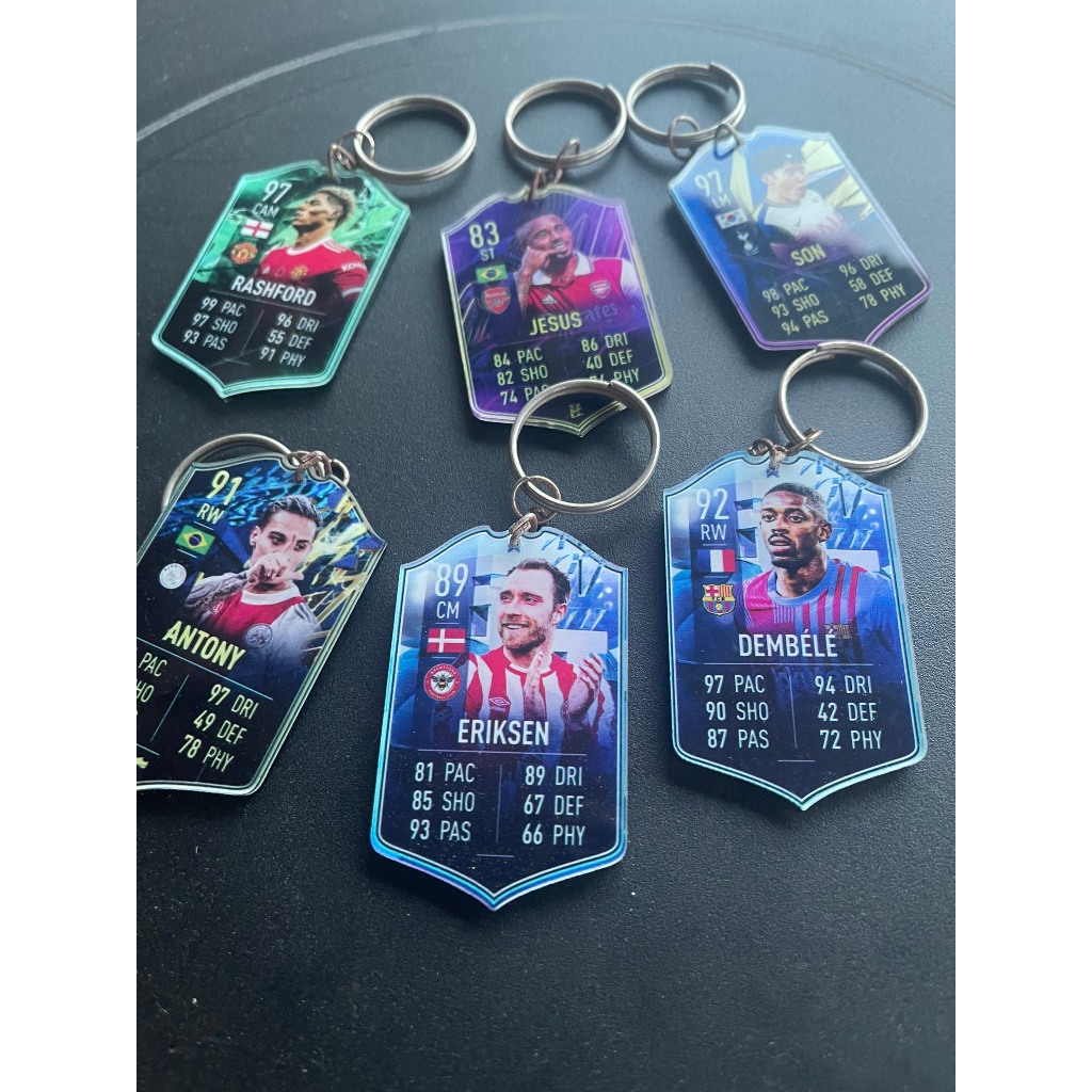 Móc khóa in hình thẻ cầu thủ fifa online, in hình cầu thủ theo yêu cầu c2