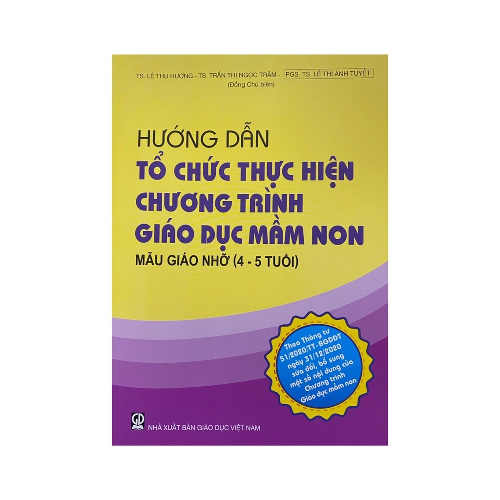 Sách - Combo 4 cuốn Hướng dẫn tổ chức thực hiện chương trình giáo dục mầm non 3-36 tháng + 3-4t + 4-5t + 5-6t