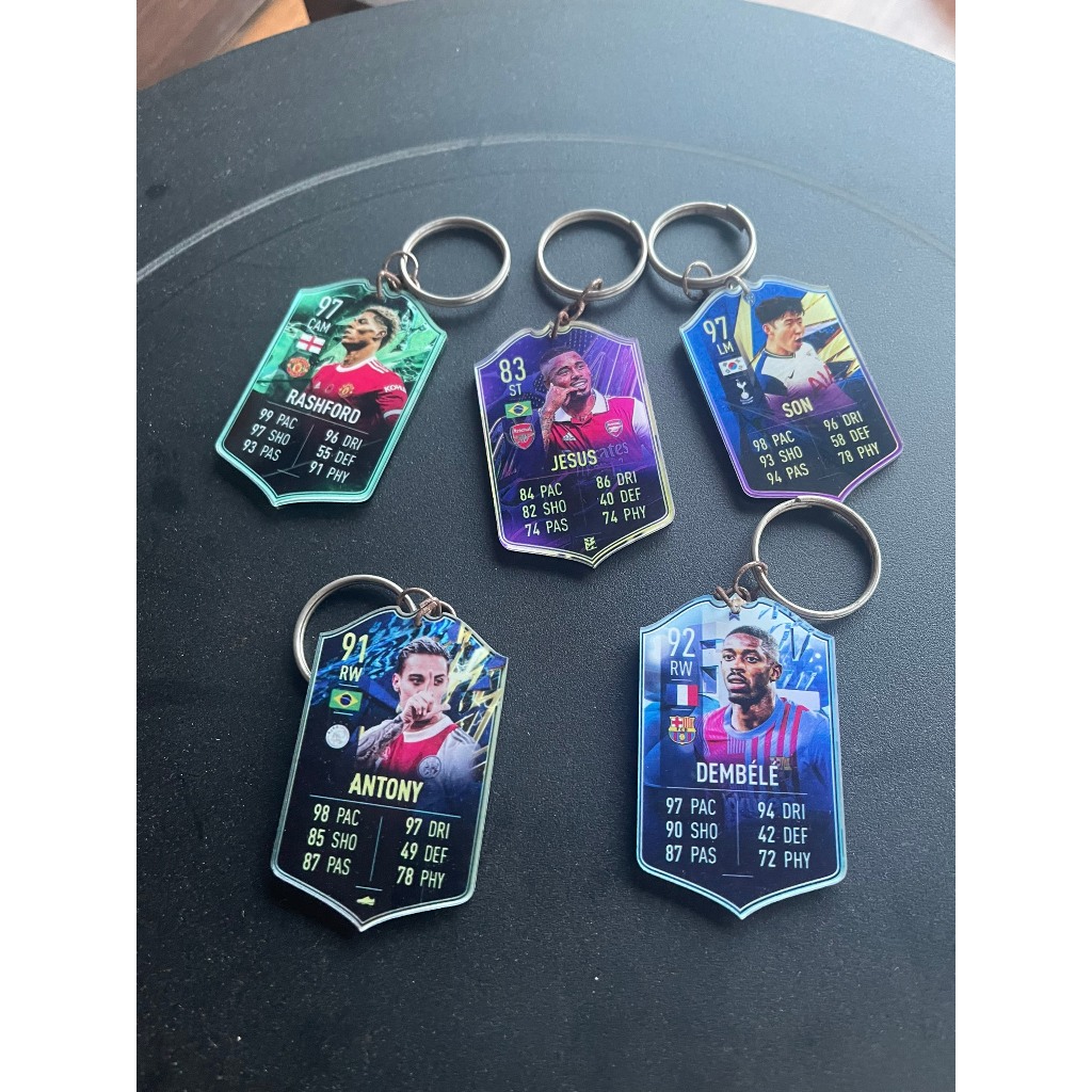 Móc khóa in hình thẻ cầu thủ fifa online, in hình cầu thủ theo yêu cầu c4