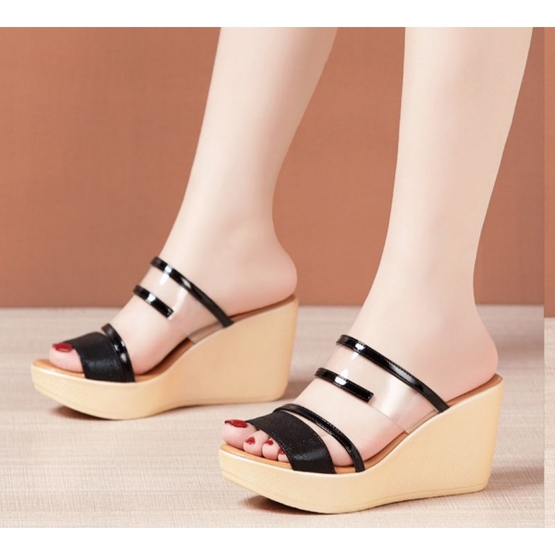 Dép đế xuồng meca phối nhũ