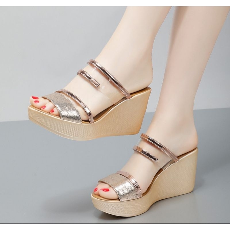 Dép đế xuồng meca phối nhũ