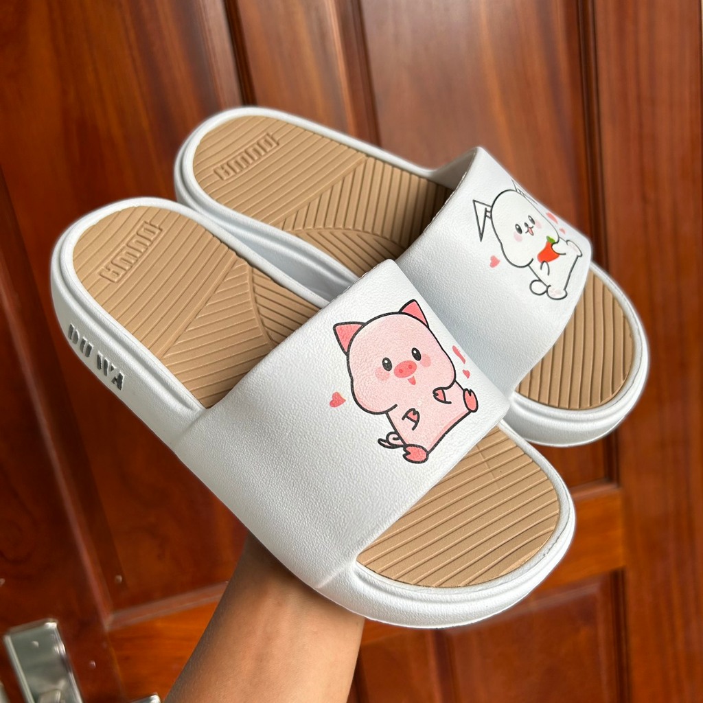 Dép thời trang nữ đúc nguyên khối hình thú dễ thương mềm mại