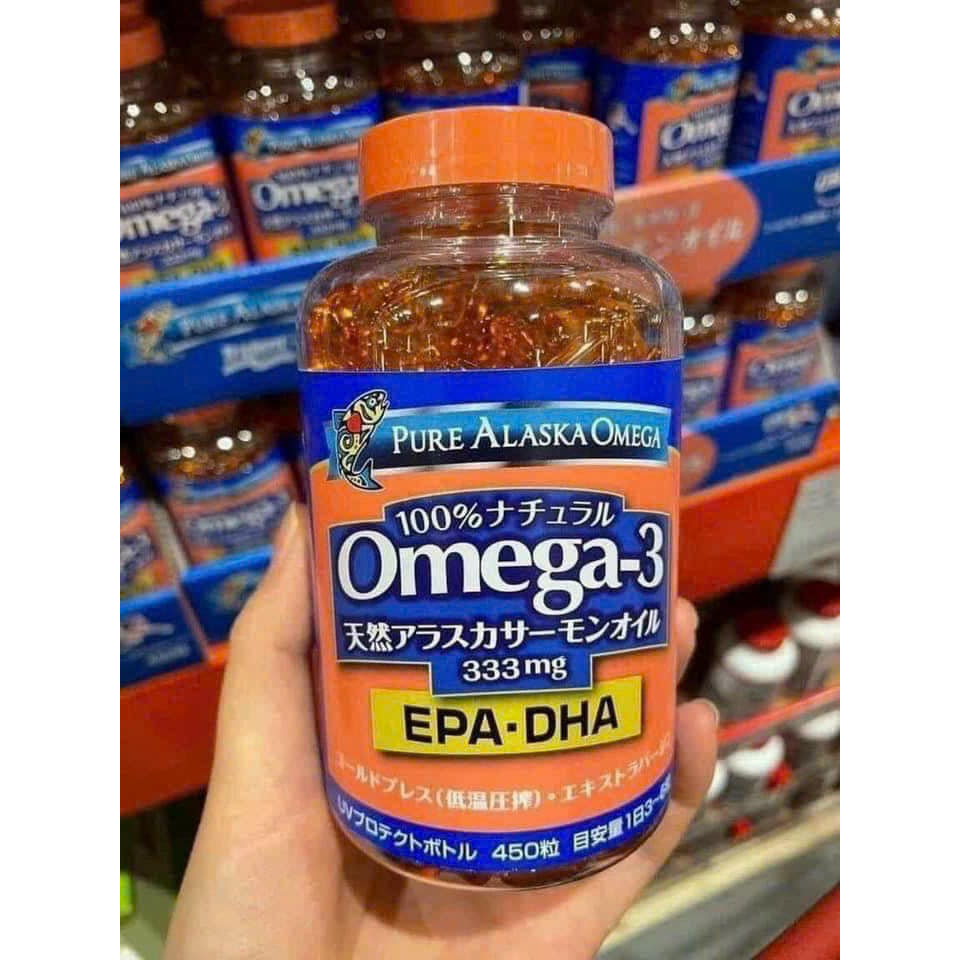 Viên Dầu Cá Hồi Pure Alaska Omega-3 Nhật Bản