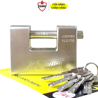 Ổ khoá cửa cầu ngang ZORO nặng 1kg1 chịu lực chống đập, chống đục, chống cắt, chống cưa