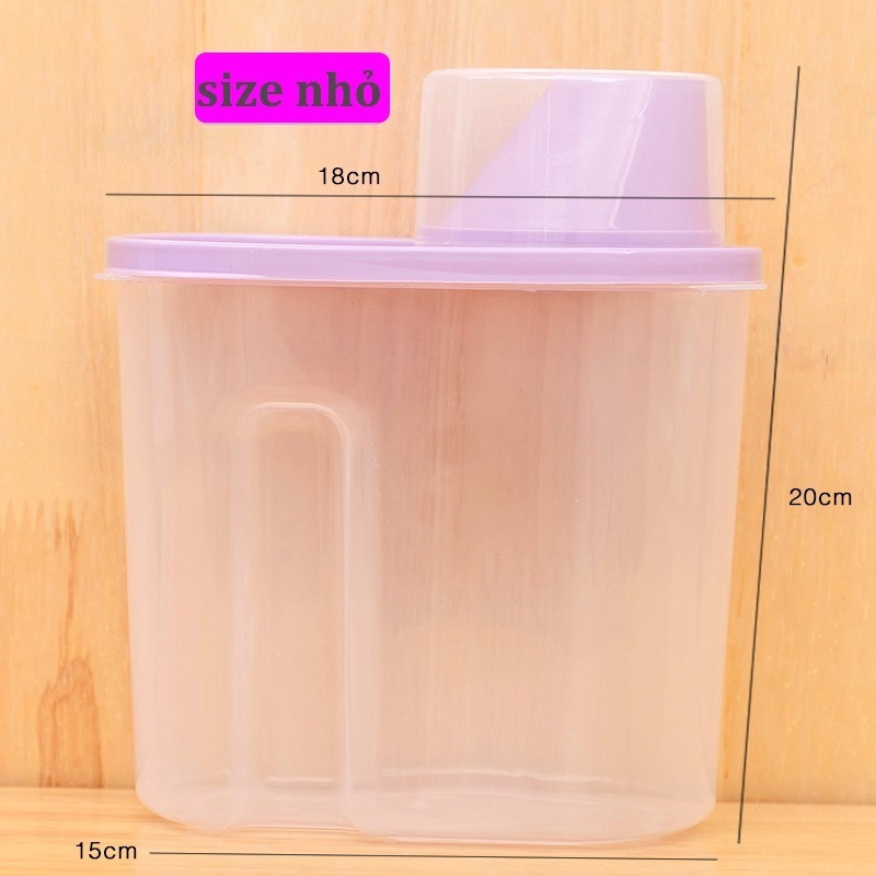 Hộp Đựng Thực Phẩm Khô Có Nắp Đậy 2.5L Tiện Lợi, Hộp Đựng Hạt Ngũ Cốc Có Nắp Đậy
