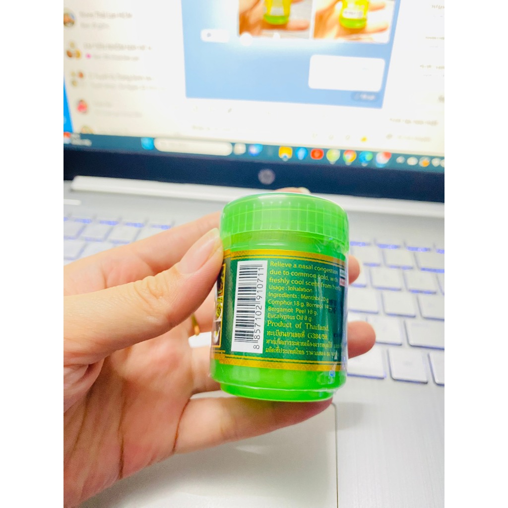 Hũ Hít Xoang Thảo Dược Hiệu Thiên Nga Vàng Thái Lan