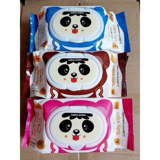 Combo 5 gói khăn ướt Baby Wipes gấu lớn 325g