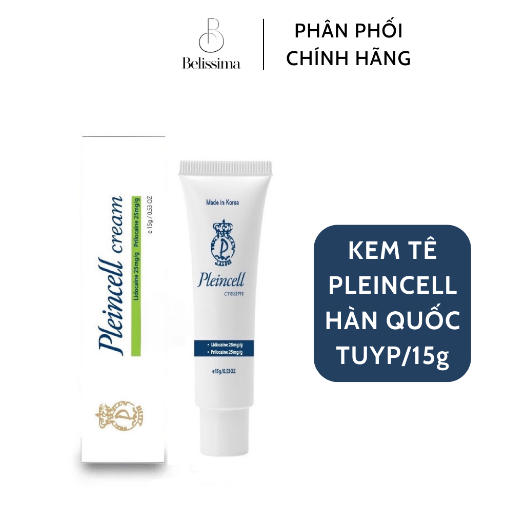 Kem ủ tê tại chỗ Pleincell Cream Hàn Quốc - kem giảm đau vùng ngoài da, ủ tê nhanh trong 15 phút tuyp 15g