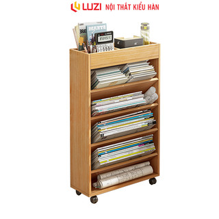 Giá sách đa năng di động thông minh gỗ mdf phủ melamin chống xước Luzi - Zp189