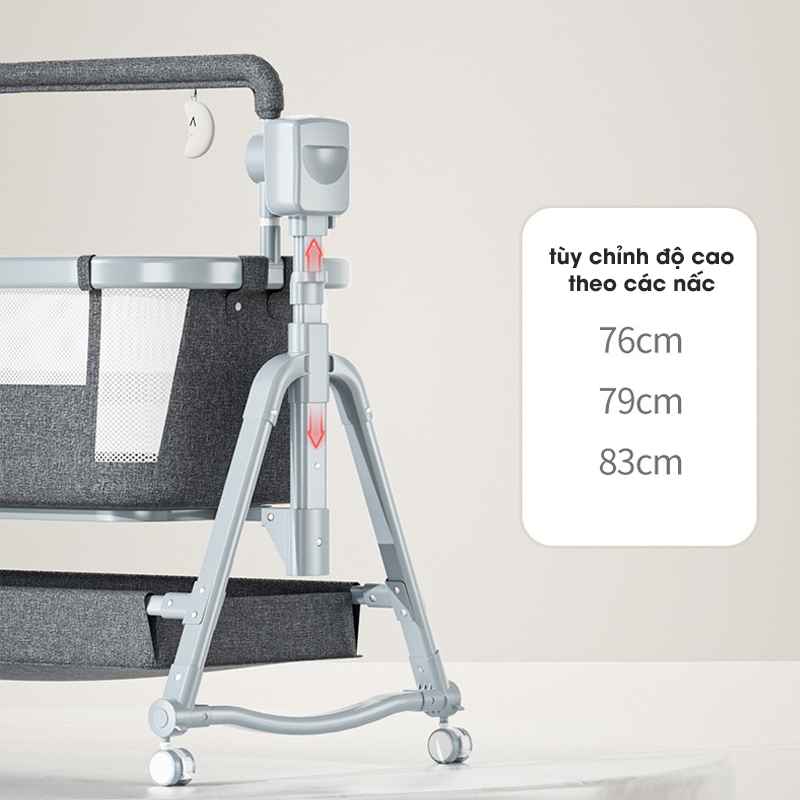 Nôi điện cho bé tự rung HOPE và loa bluetooth không dây giúp bé ngon giấc. Bảo hành 2 năm.