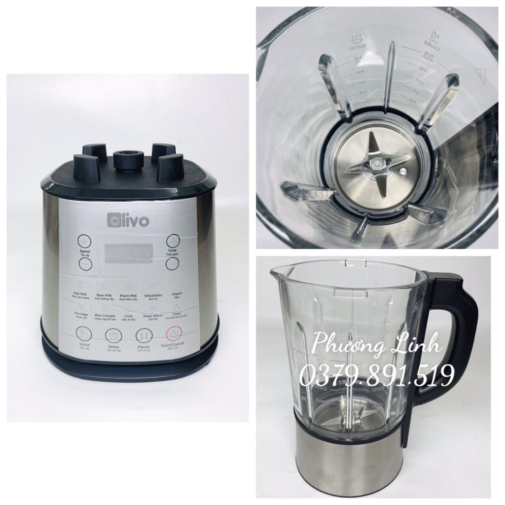 Máy làm sữa hạt Olivo X20 Plus Dung tích 1.75L - Hàng chính hãng - Bảo hành 24 tháng