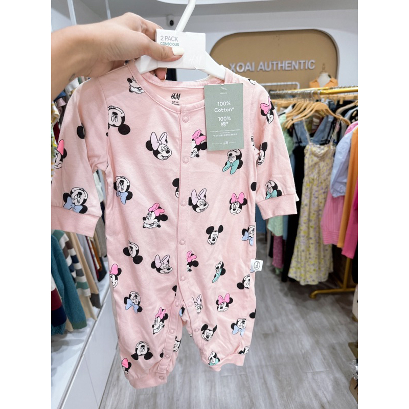 Set 2 body dài pyjama cho bé HM auth