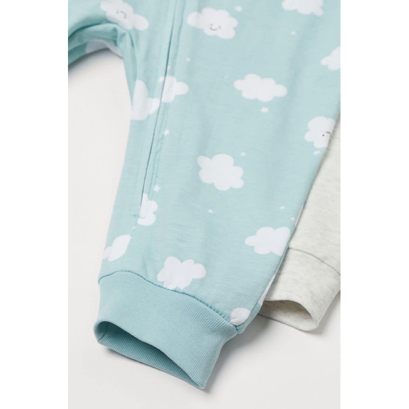 Set 2 body dài pyjama cho bé HM auth