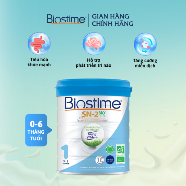 Sữa bò Organic 100% Biostime SN-2 Bio Plus Organic