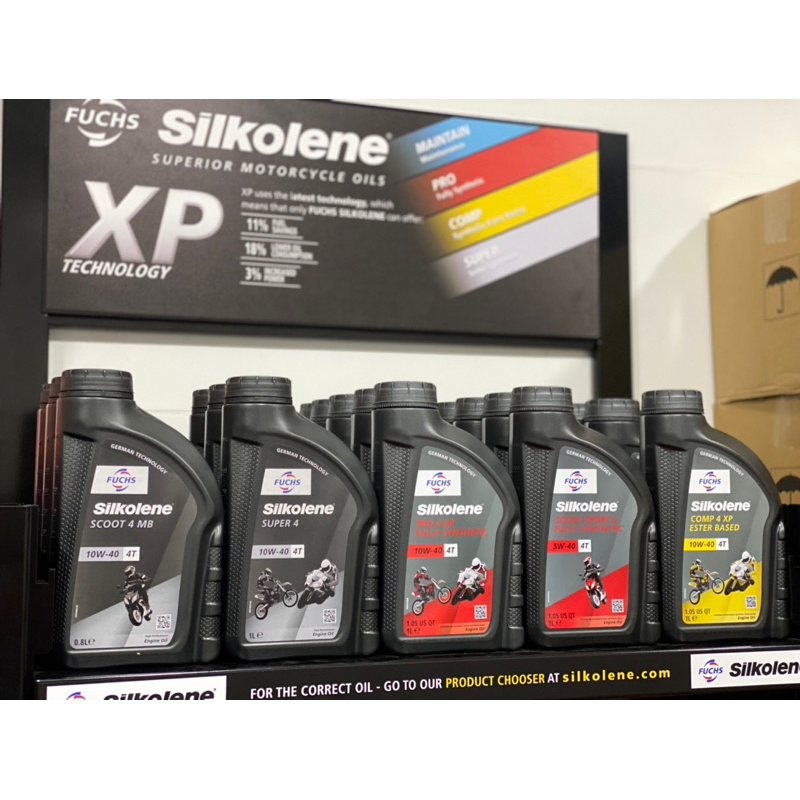 Nhớt xe tay ga Fuchs fuchs Silkolene Scoot Sport 4 5w40 1L