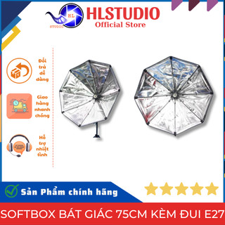 Softbox Bát Giác 75cm Kèm Đui E27 - Thiết Bị Chụp Ảnh Chuyên Nghiệp HL Studio