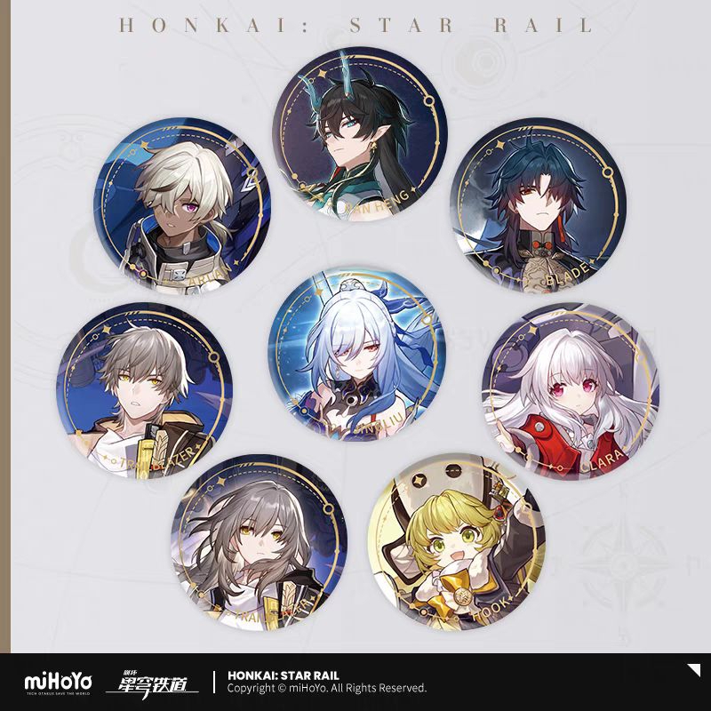 Honkai: Star Rail - Badge tròn/chữ nhật