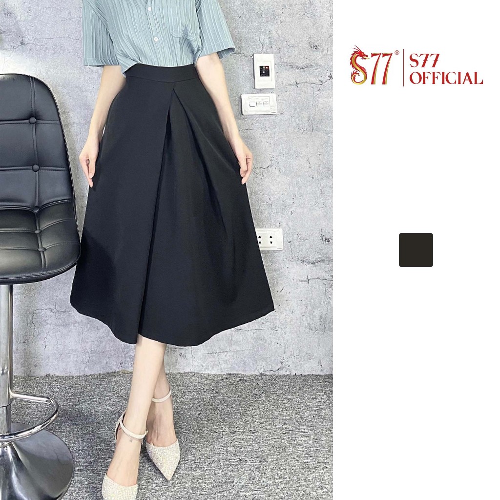 Chân váy midi xếp ly công sở thanh lịch có bigsize S77.SP011986.1