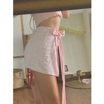 Cornpink House ❥ 𝓙𝓮𝓷𝓷𝓲𝓮 | Bộ đồ bơi bikini hai mảnh | Kèm mút | Chân váy màu tím kèm quần | Đồ bơi nữ mùa hè