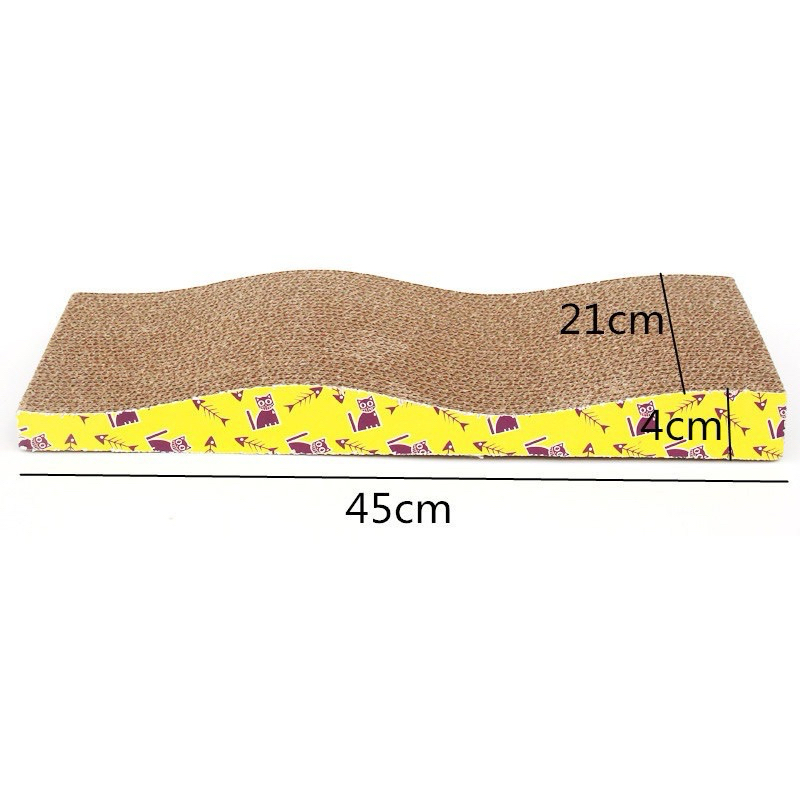 Bàn Cào Móng Carton Hình Chữ Nhật Cho Mèo - TẶNG KÈM CATNIP BẠC HÀ