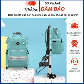 Vali xe đẩy cho bé ngồi gấp gọn tiện lợi có thể đeo trọng lượng siêu nhẹ chịu tải lớn đến 50kg hàng nhập khẩu cao cấp