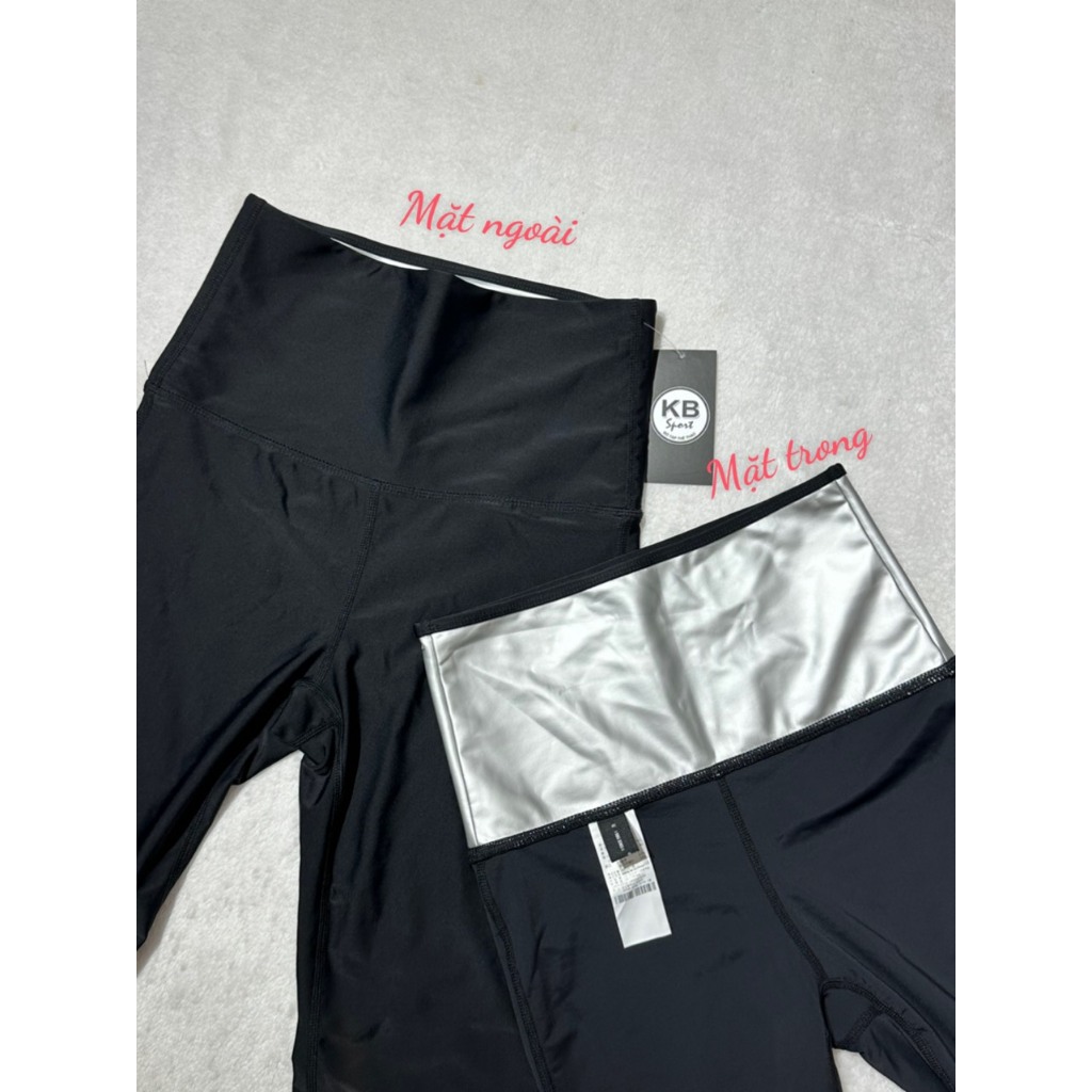 Quần tập legging sinh nhiệt phần eo giảm mỡ bụng CA- Quần legging tập Gym/Yoga