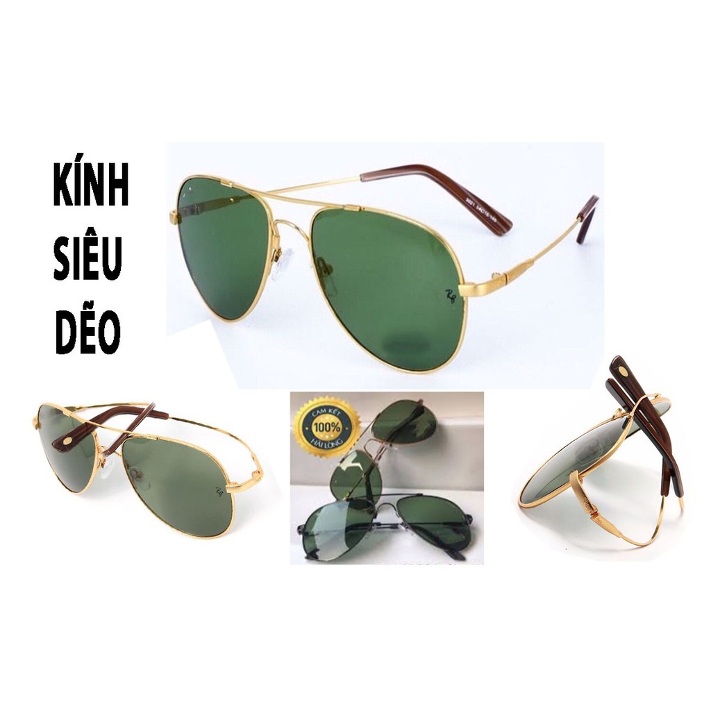 KÍNH MÁT GỌNG TITAN SIÊU DẺO TRÒNG THỦY TINH CHỐNG TIA UV400