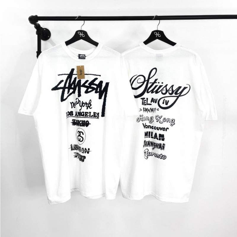 Áo Thun Stussy Tổng Hợp Nhiều Mẫu Form Unisex Nam Nữ - Áo Phông Stussy Hàng đẩy đủ Tem Tag